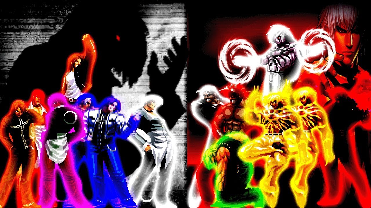 KOF MUGEN Ultimate Kyo Kusanagi-Iori Yagami Team vs Ultimate Rugal Bernstein-Orochi Team