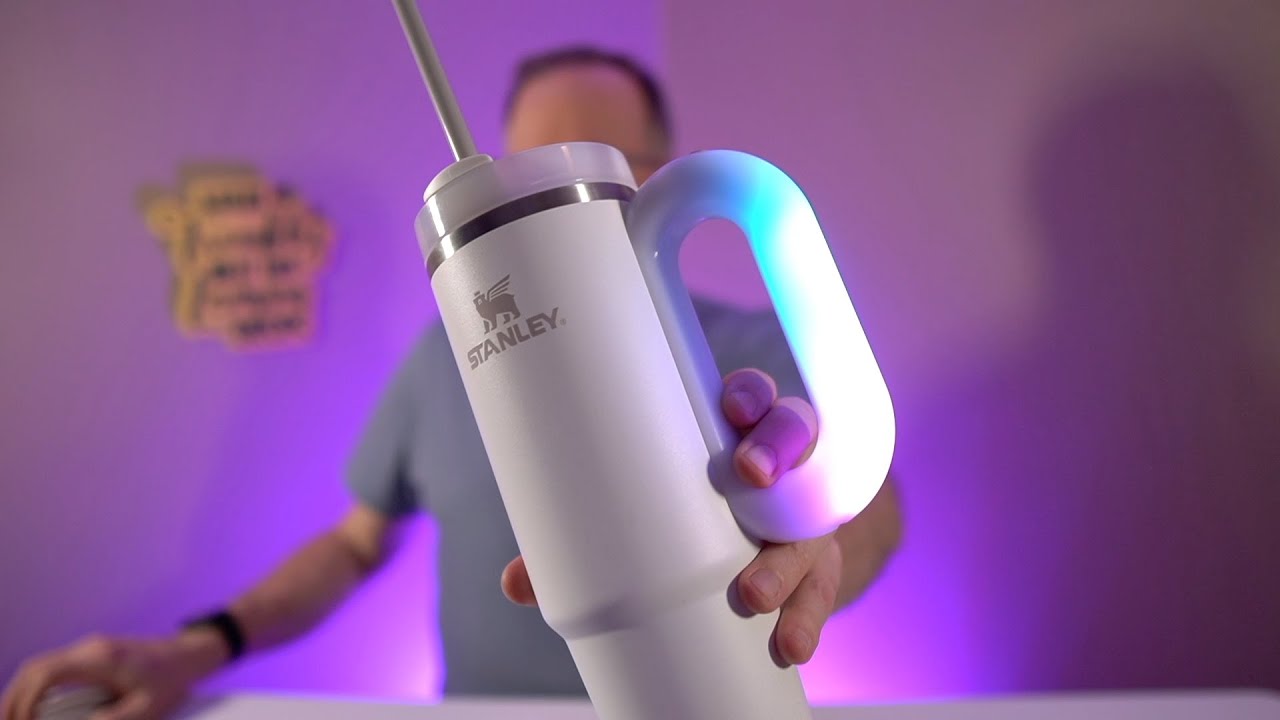 Ручка стакана со светодиодной подсветкой для Кубка Стэнли, 7 режимов.