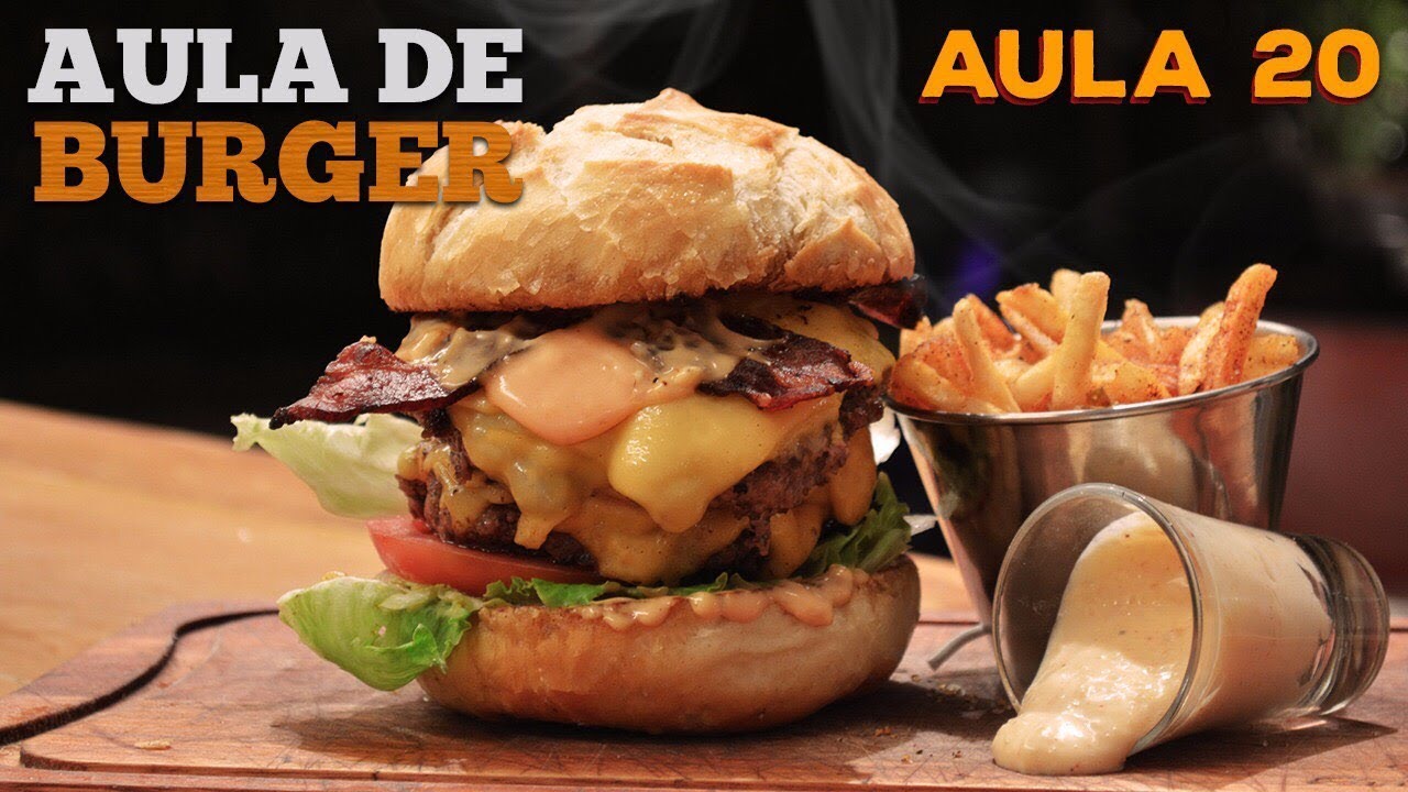Aula 20 / Burguer (Como fazer Hambúrguer) - Cansei de Ser Chef