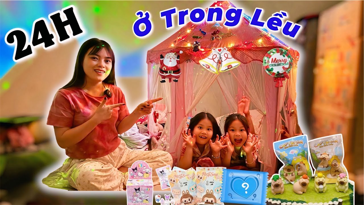 Thử Thách 24H Quỳnh Nhi Và Nhím Ở Trong Lều
