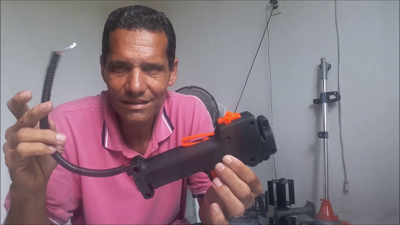 COMO MONTAR O GATILHO  ACELERADOR DA ROÇADEIRA