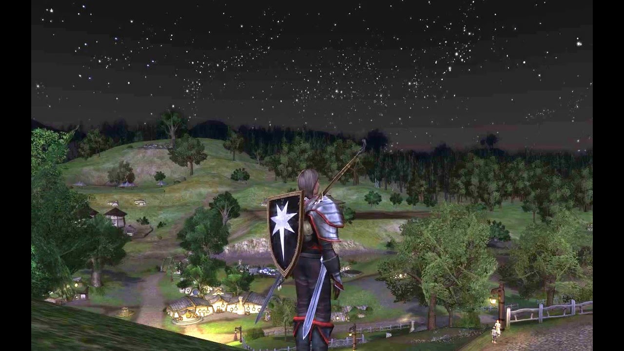 LOTRO Shire at Night