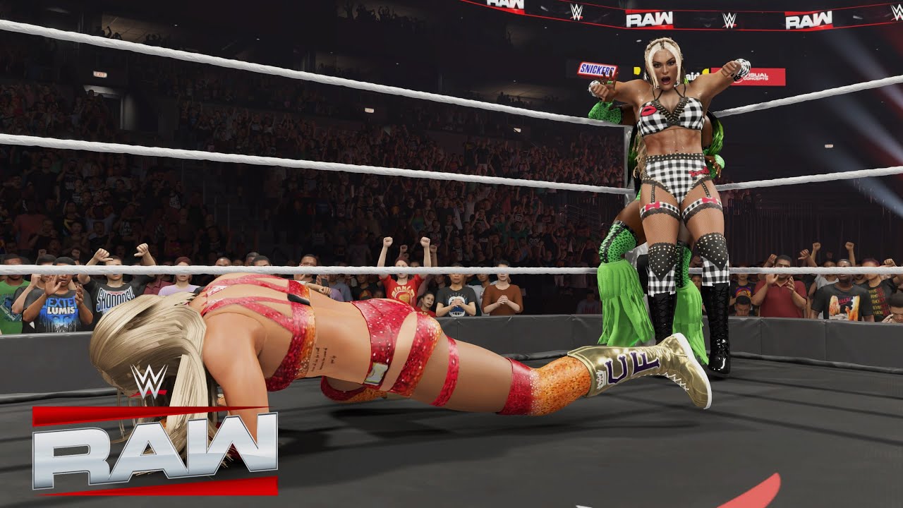 WWE 2K25 RAW - NAOMI VS TIFFANY STRATTON VS CHARLOTTE FLAIR