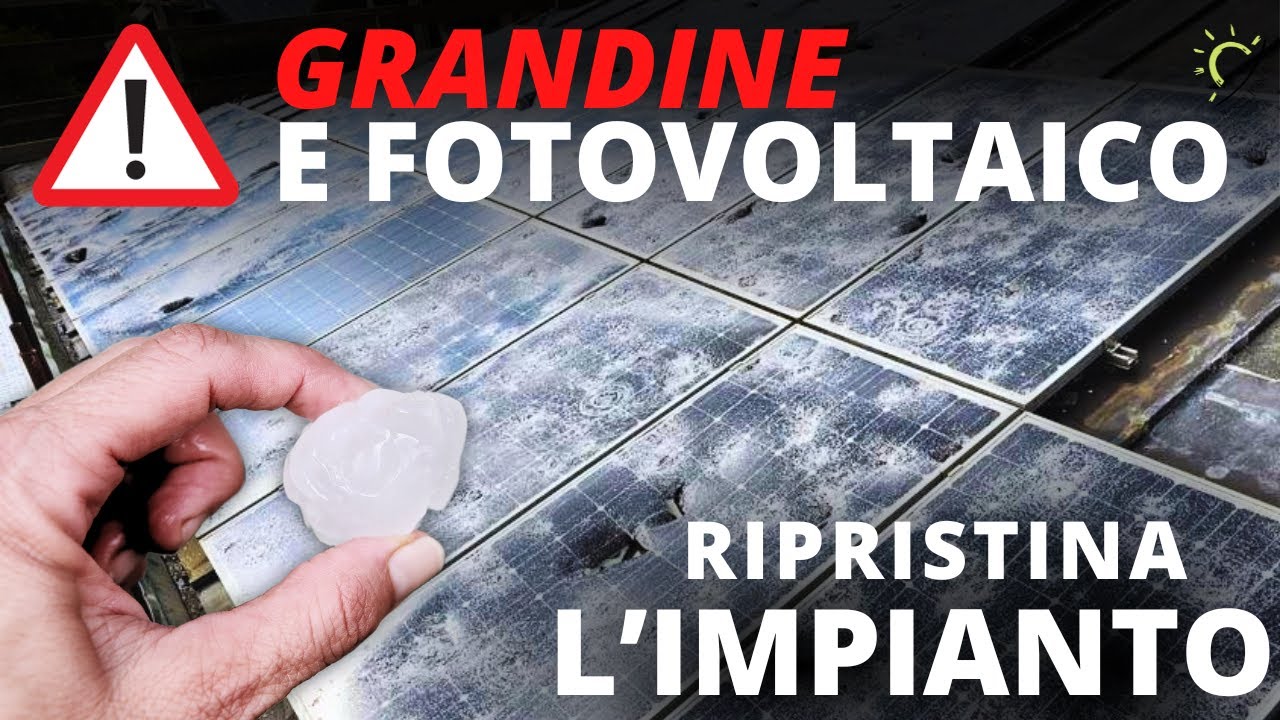 ⚠️ DANNI GRANDINE IMPIANTO FOTOVOLTAICO 👉 Ripristino a Tezze sul Brenta