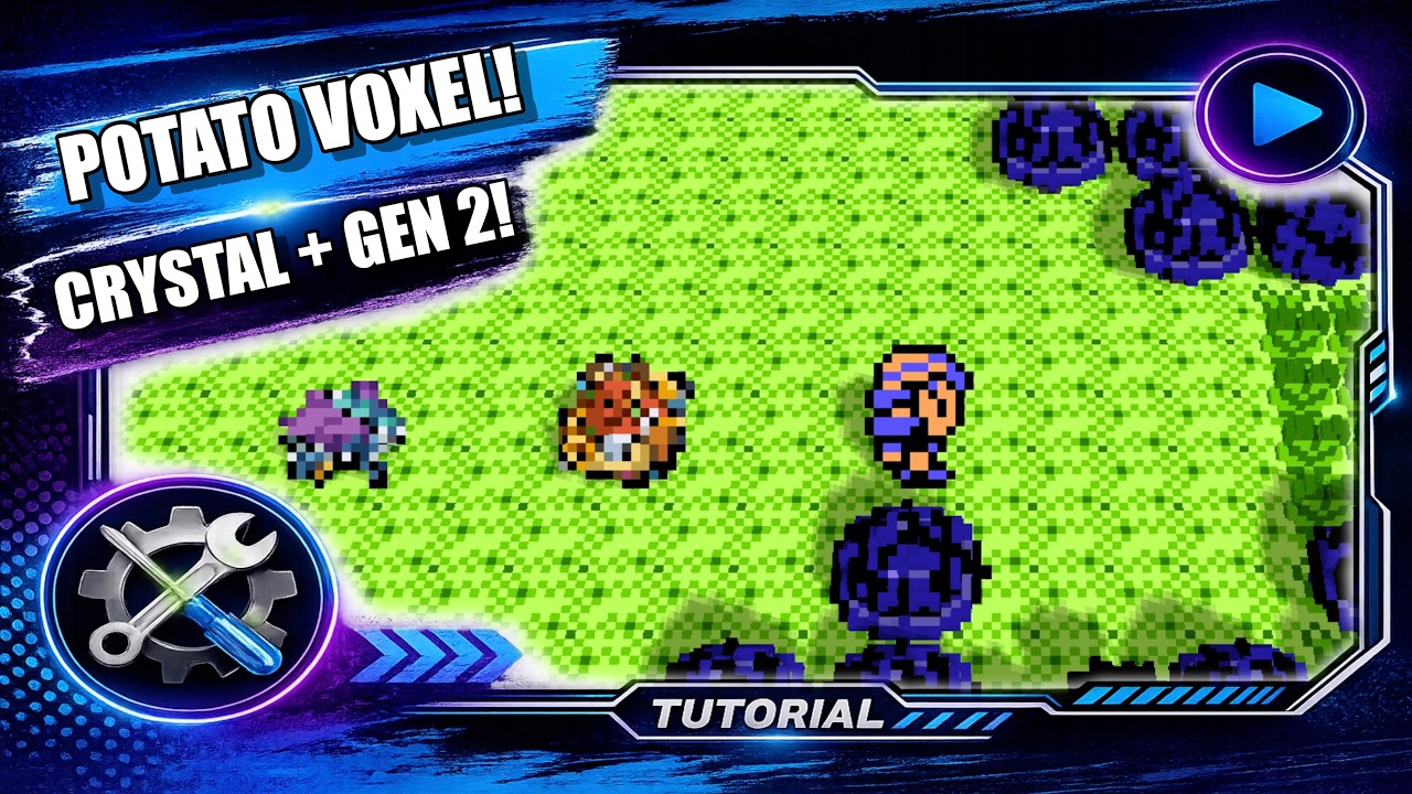 Pok&eacute;mon Crystal Finally Gets a Working Voxel Mod! Potato Voxel Now Supports Gen 2!