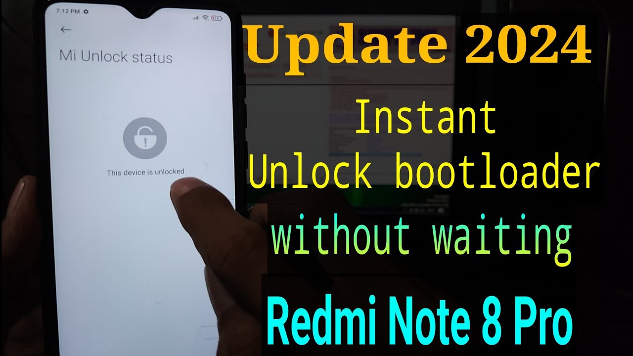 [Update 2024] Instant Unlock bootloader Redmi Note 8 Pro || UBL Redmi note 8 pro