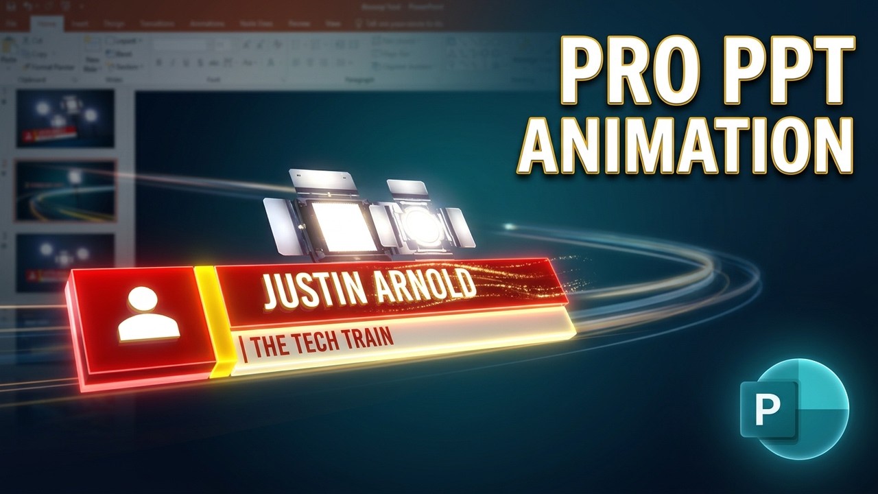 Create Animated Lower Thirds Graphics in PowerPoint