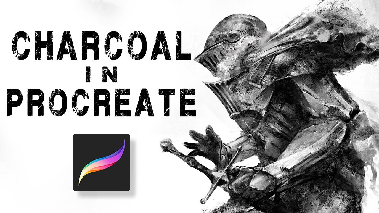 УГОЛЬ в PROCREATE &mdash; Кисти и техники