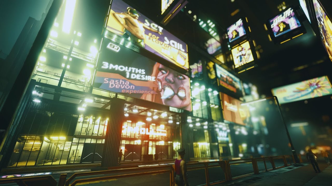 Night City POV Walk | Wellsprings