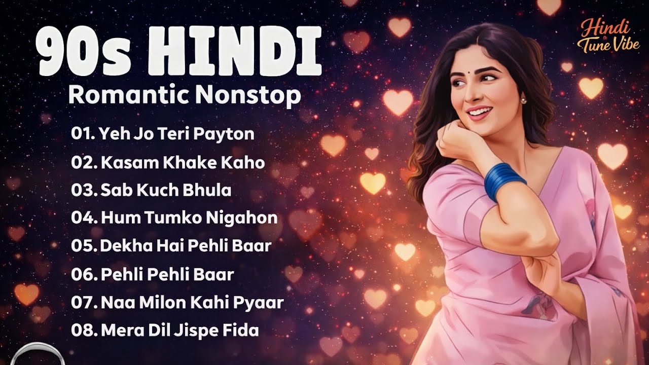 90s Hindi Romantic Nonstop Songs 💕 | Evergreen Love Hits | Relaxing Jukebox
