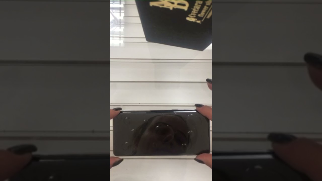Samsung Galaxy S10 , SM -G973 , UV tempered glass installation