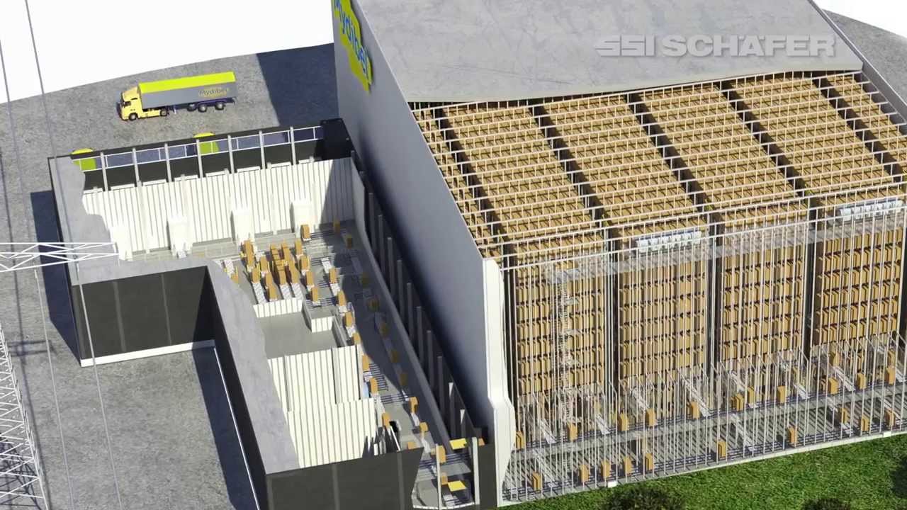 Cold storage warehouse with shuttles at -24°C Mydibel | SSI SCHAEFER