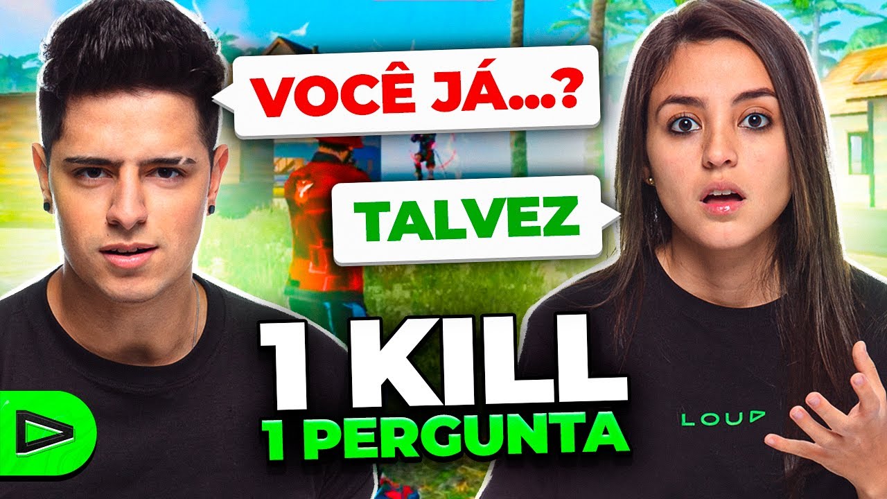 POL&Ecirc;MICO?! DESAFIO 1 KILL = 1 PERGUNTA NA LOUD FREE FIRE!!