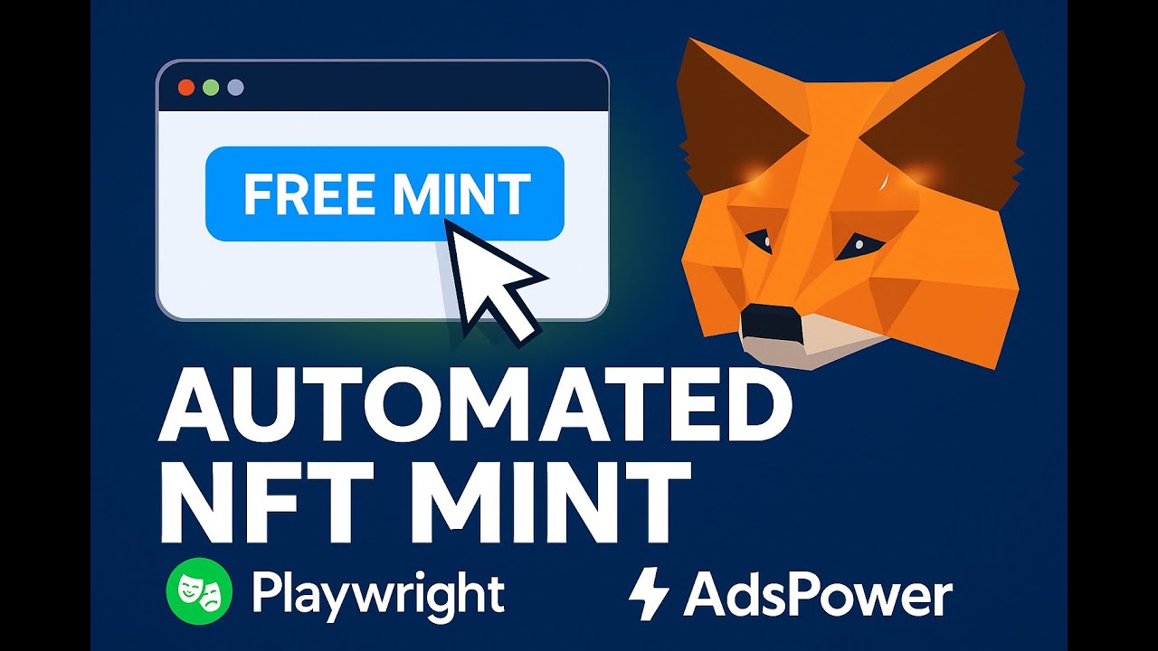 Mint NFT через MetaMask на Автопилоте &mdash; Полная Автоматизация с Playwright + AdsPower