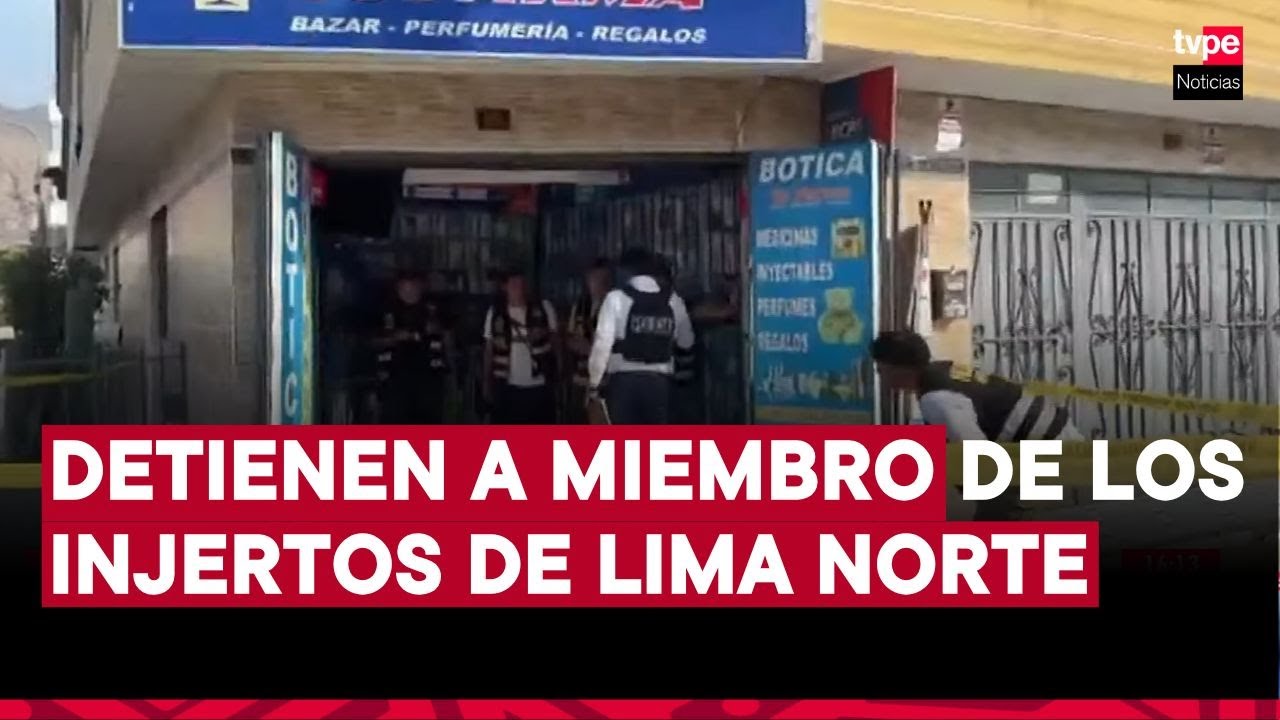 Cae presunto miembro de Los Injertos de Lima Norte con pirotécnicos