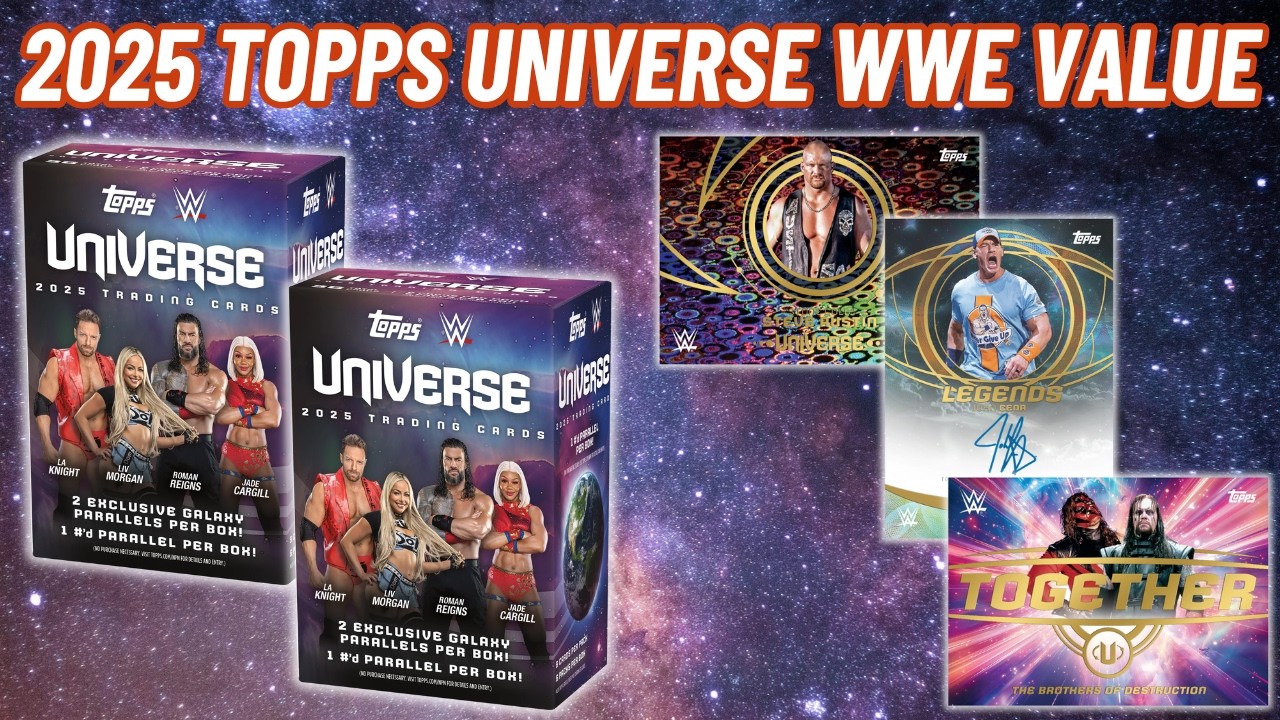 THE BEST WWE BLASTERS!? 😮 2025 Topps Universe WWE Value Box Opening!