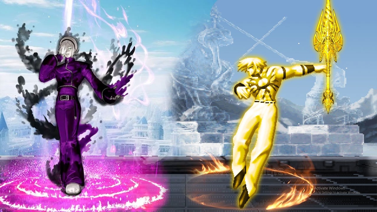 [Mugen KOF] AngusPurple ASh против Super Orochi TEam