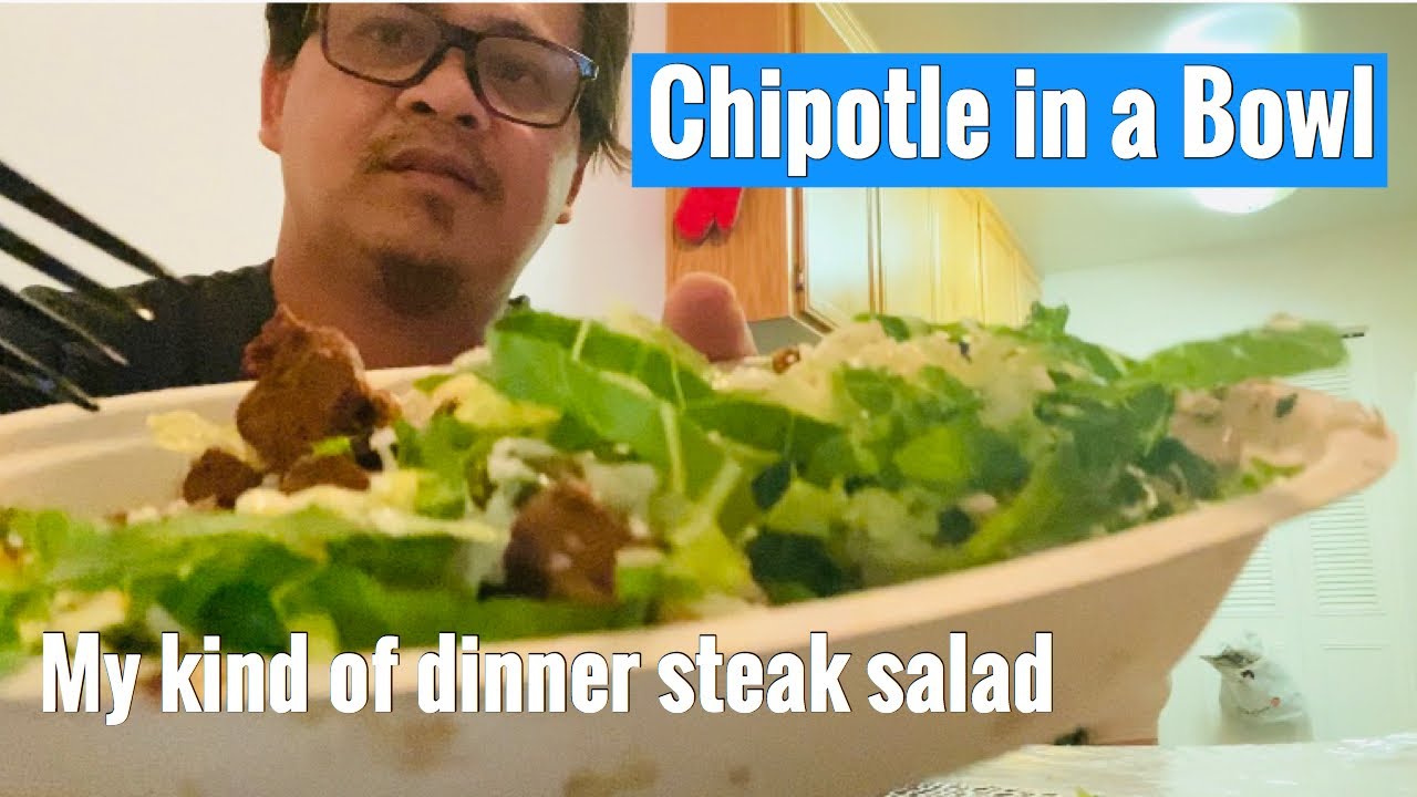 Chipotle in a Bowl Steak Salad | Fearnold TV