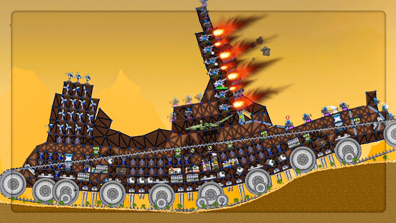 CHALLENGE - MASSIVE BATTLECRUISERS On WHEELS in Forts!