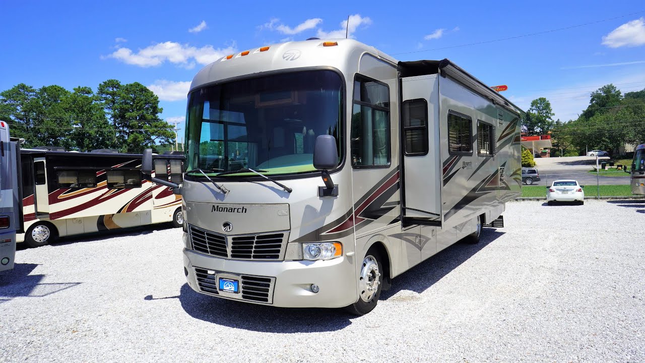 SOLD! 2008 Monaco Monarch 33SFS Class A Gas, Full Wall Slide, 34K Miles, Workhorse, $47,900