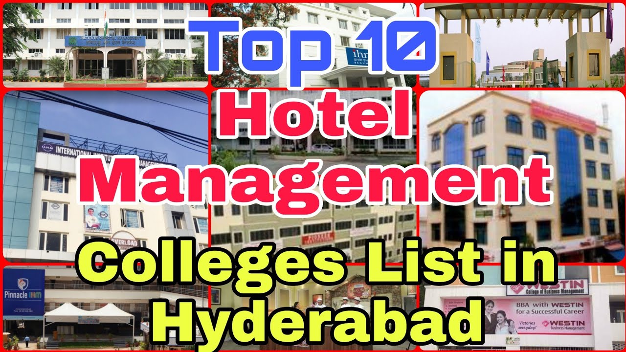 Top 10  Hotel Management Colleges list in Hyderabad | Hotel Management College's