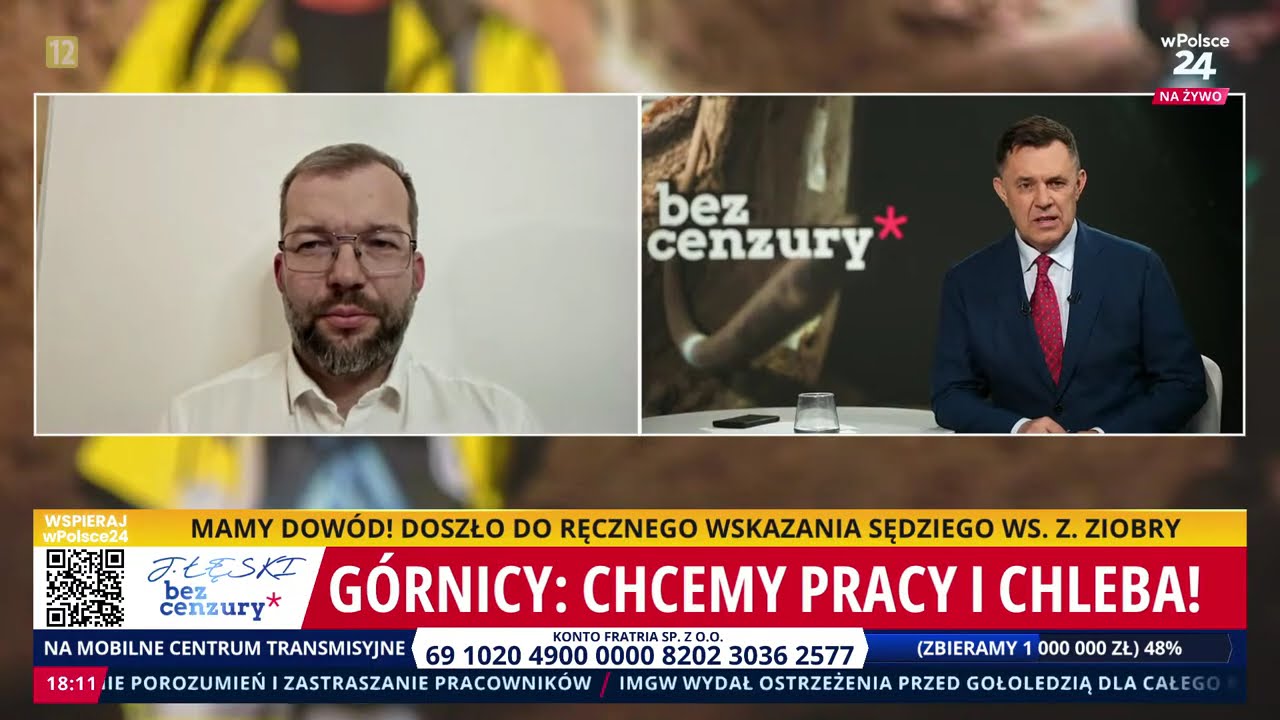 Szok! Puda ujawnia SMS-y zastraszające strajkujących g&oacute;rnik&oacute;w! J. Łęski Bez Cenzury cz.3. 04.02.2026