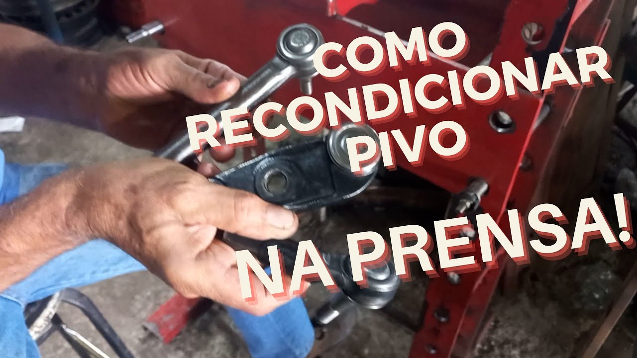 COMO RECONDICIONAR PIVOS E TERMINAIS NA PRENSA. Ferramenta bem simples.