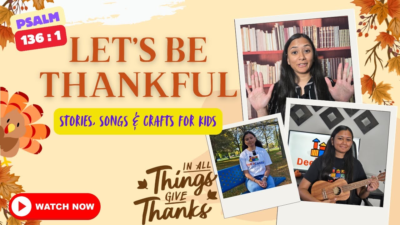Let's Be Thankful! 🦃🥧🍂 - Stories, Songs & Crafts for Kids
