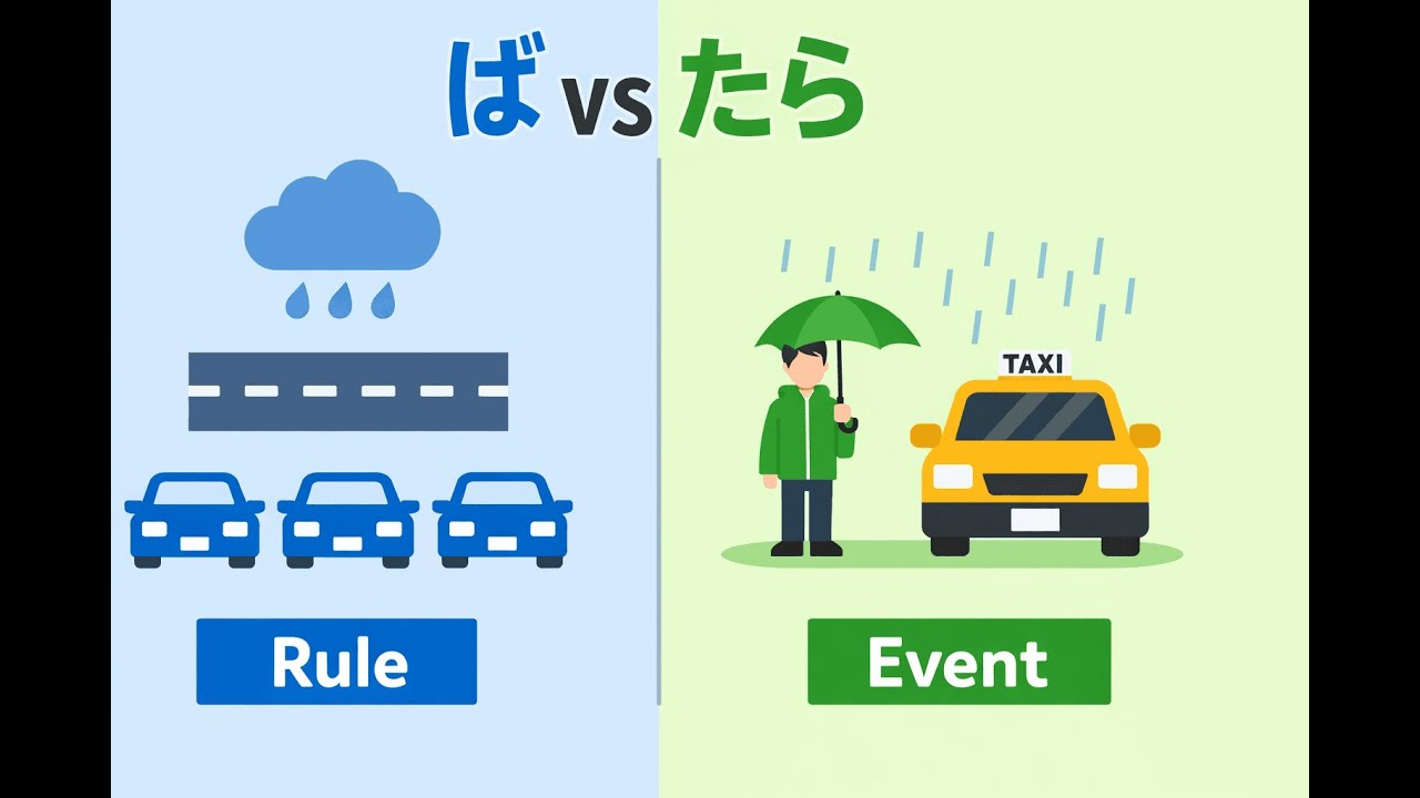 Hear the Difference: ば vs たら (Rule vs Event) | Listening Quiz