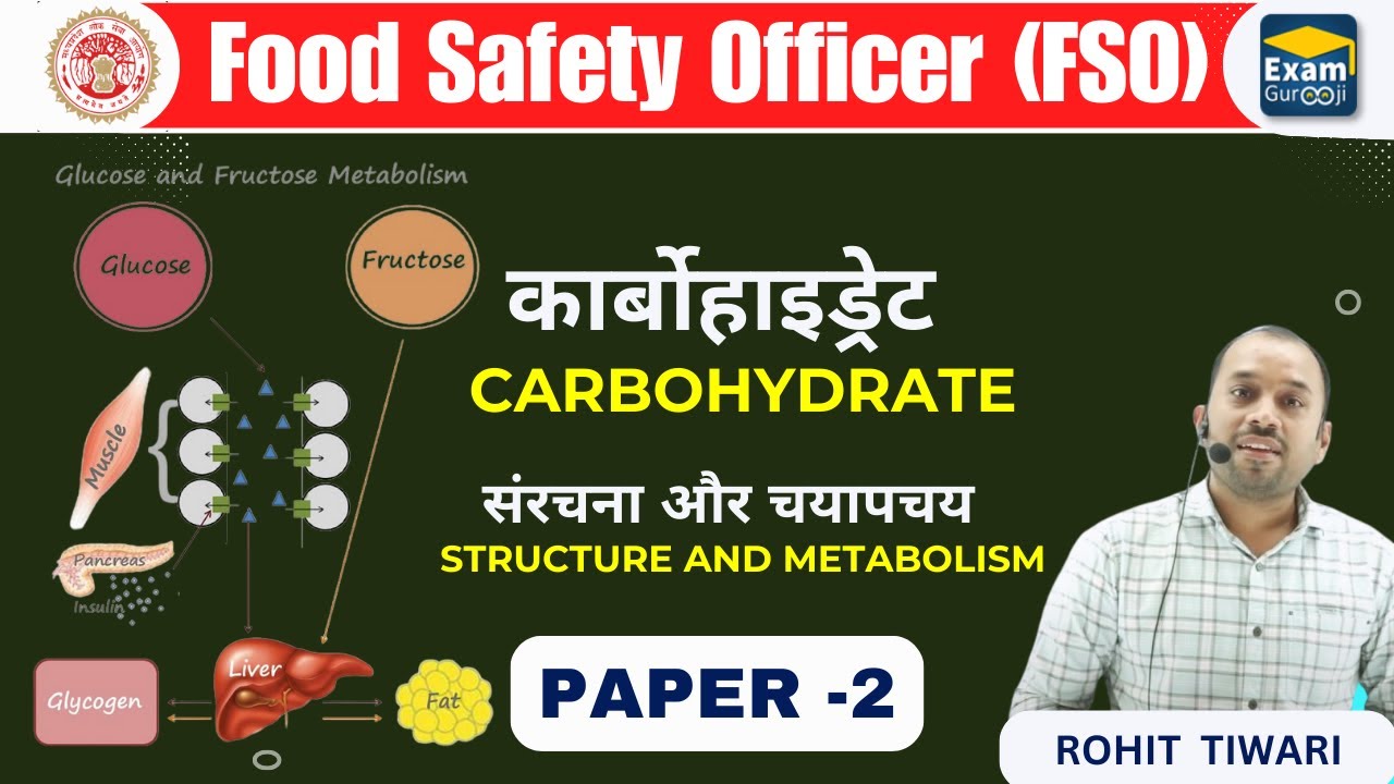 Carbohydrate Structure and Metabolism | Mp Food Safety Officer |  | MPFSO | खाद्य सुरक्षा अधिकारी