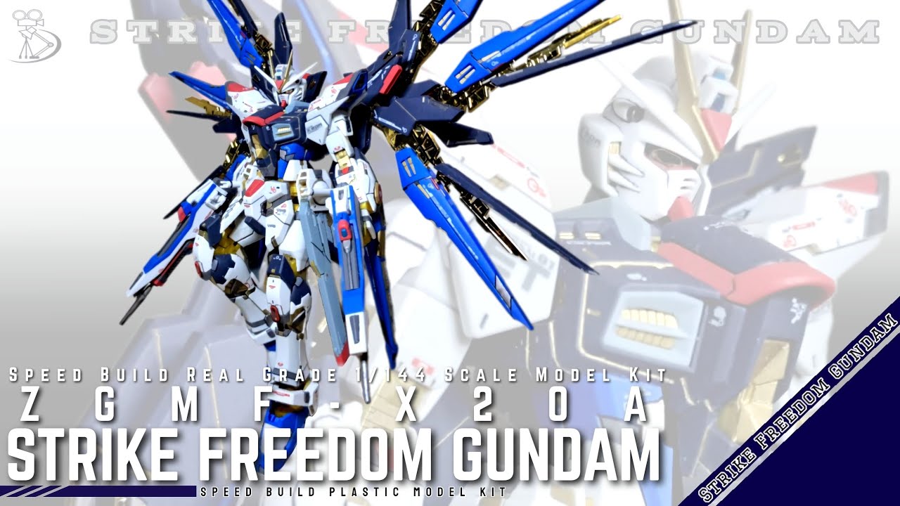 Speed Build | Real Grade 1/144 Strike Freedom Gundam | Bandai