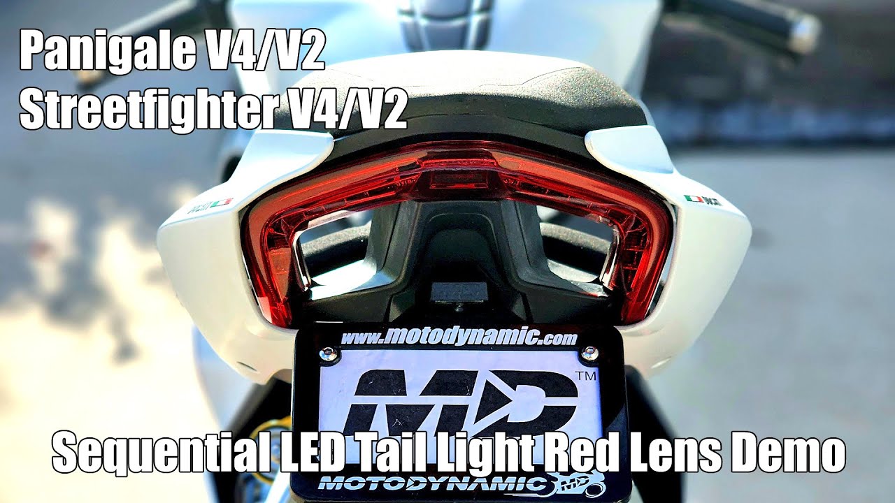 Ducati Panigale V4 V2 Streetfighter V4 V2 Sequential Integrated LED Tail Lights by Motodynamic
