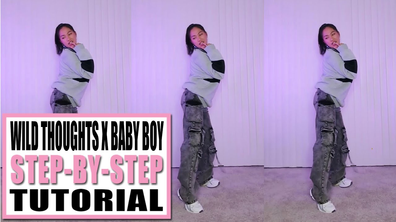 WILD THOUGHTS x BABY BOY Dance Tutorial (Step-by-step) | Rosa Leonero