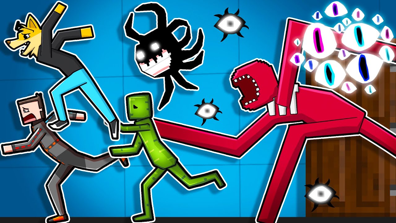 ROBLOX DOORS MA SU MELON PLAYGROUND È ILLEGALE! TUTTI I MOSTRI GIGANTI CONTRO MARCELLO?! *RIP*