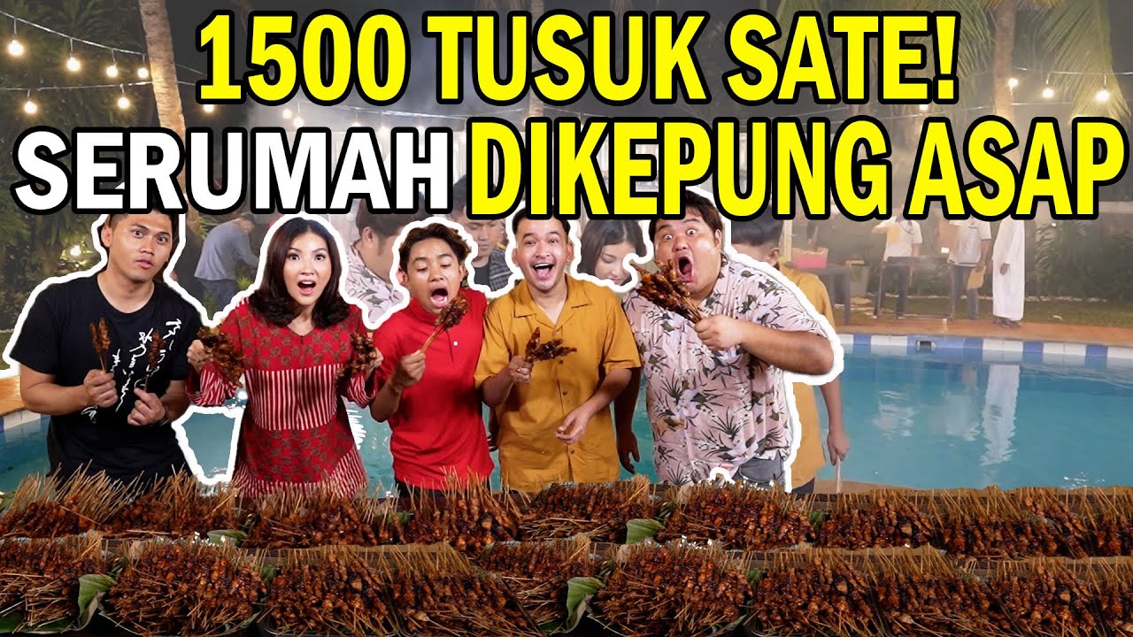 The Onsu Masak - BIKIN NGILERR!! 1500 tusuk sate habis dalam SEKEJAP!