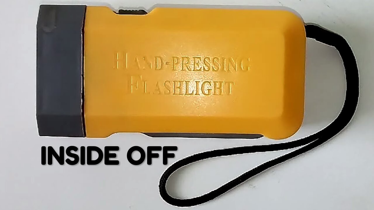 Hand-Pressing Flashlight // Free power torch //Free Energy