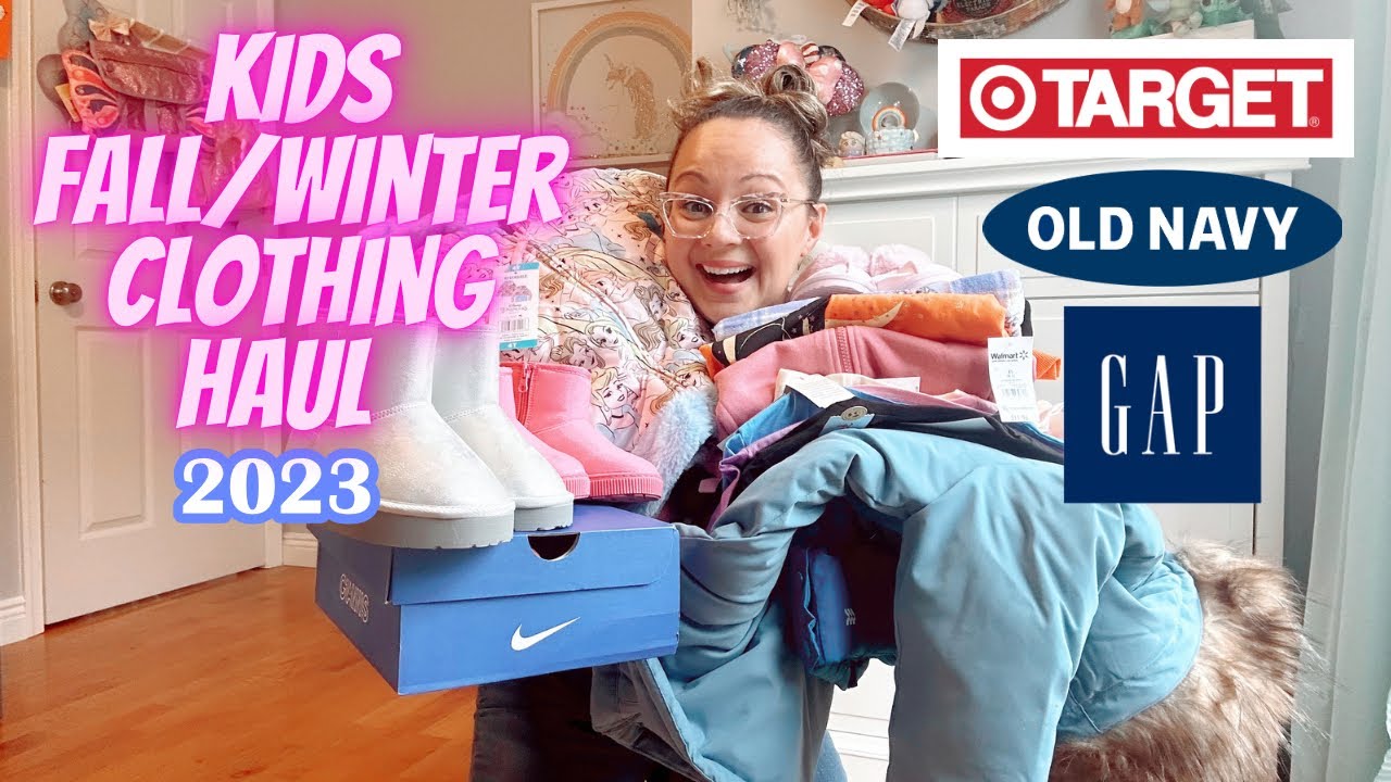 HUGE KIDS FALL & WINTER CLOTHING HAUL 2023 | FINDS FOR BOYS & GIRLS @ TARGET • GAP • OLD NAVY 🍁❄️🎃