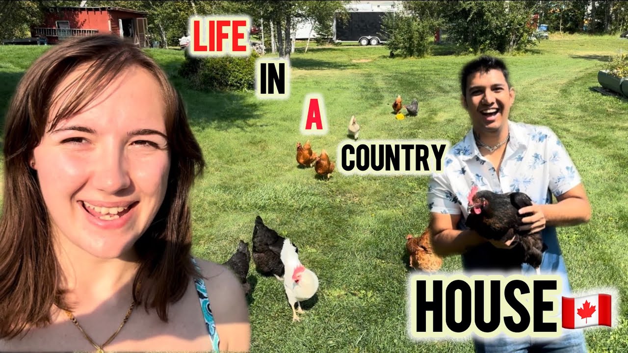My Indian🇮🇳 husband first time visiting country house in Canada🇨🇦