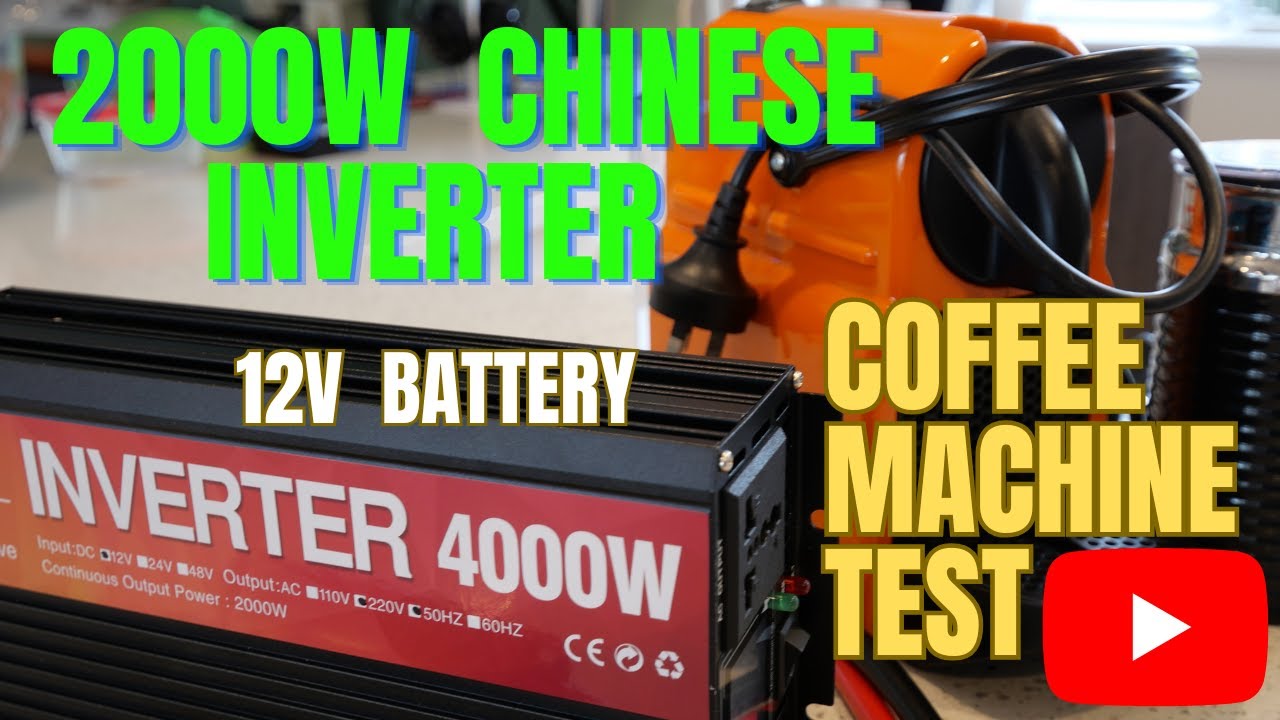 12V BATTERY powered COFFEE MACHINE  - 2000W Inverter THINGS YOU NEED TO KNOW.