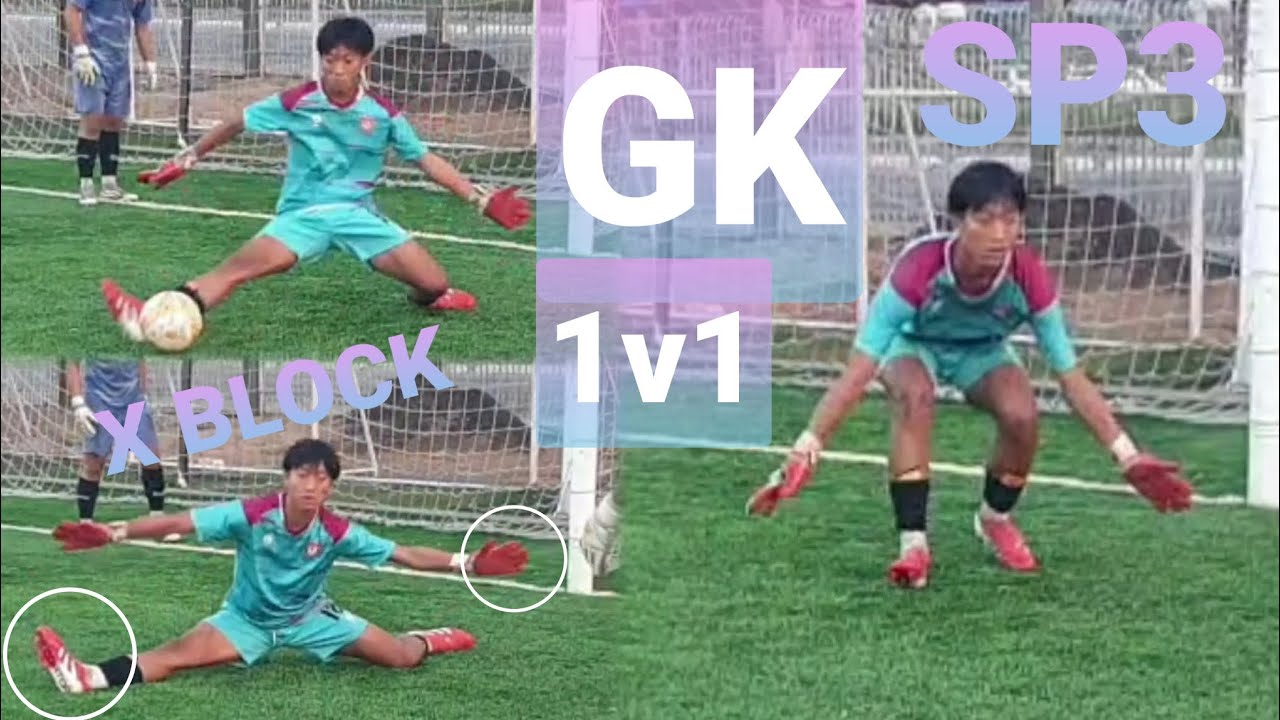 U13-U16 GK 1V1 SP3 X BLOCK BODY POSITION MOVEMENTS V