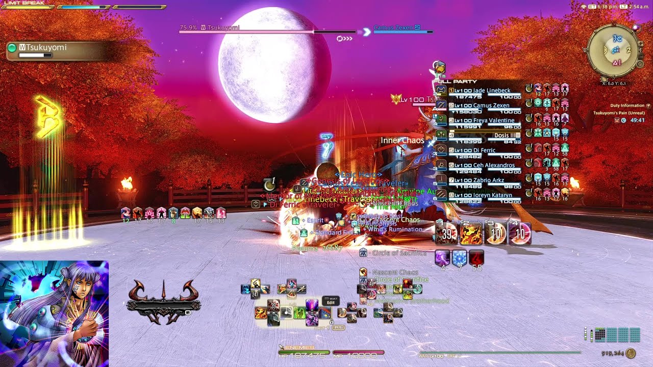 FF14 The Minstrel's Ballad: Tsukuyomi's Pain (Unreal) Retell - Warrior PoV (No Commentary)