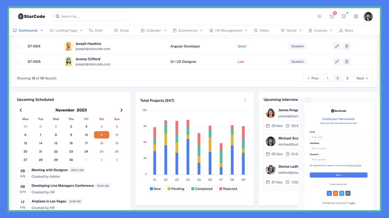 🚀 Панель администратора Laravel 12 &mdash; демонстрация чистого и адаптивного интерфейса