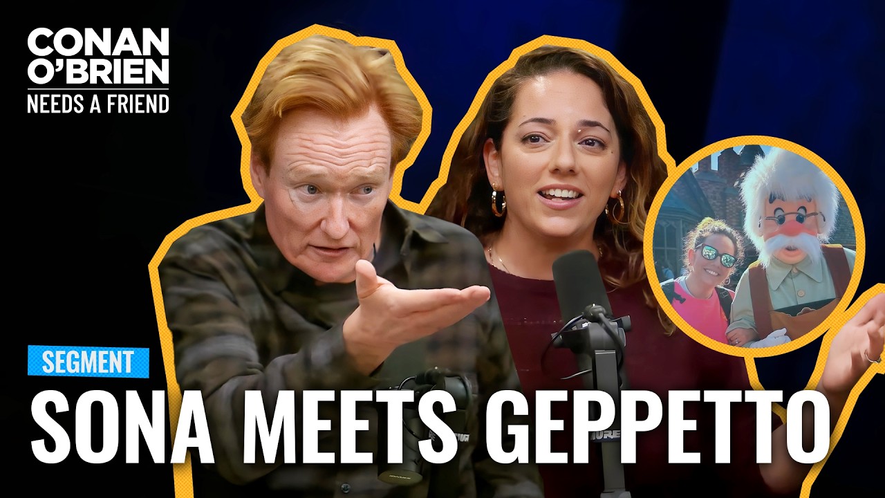 Sona Regrets Showing Conan Her Disneyland Photo With Geppetto | Conan O'Brien Needs A Friend