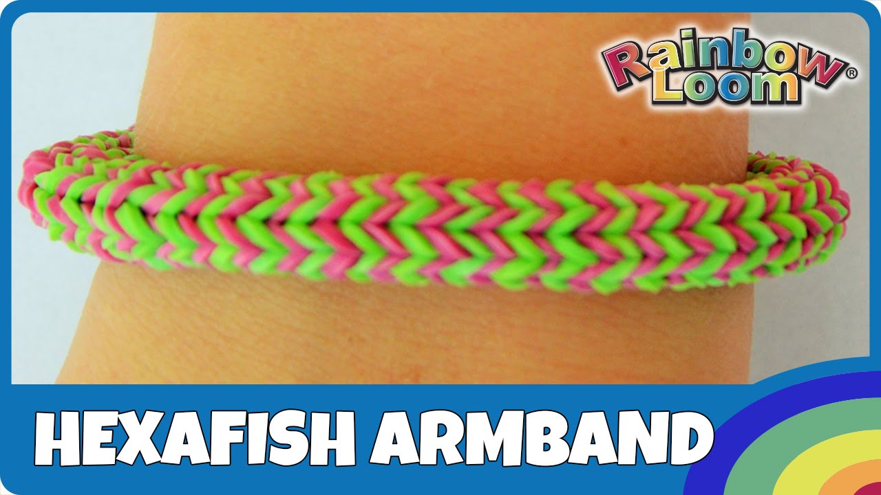 Rainbow Loom Hexafish-Armband - deutsche Anleitung