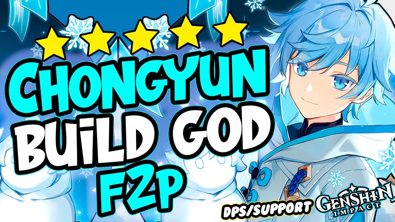 CHONGYUN BUILD GOD DPS/Support ❄Armas, Equipos👻 F2P |Build CHONGYUN en🔥5 MINUTOS - Genshin impact