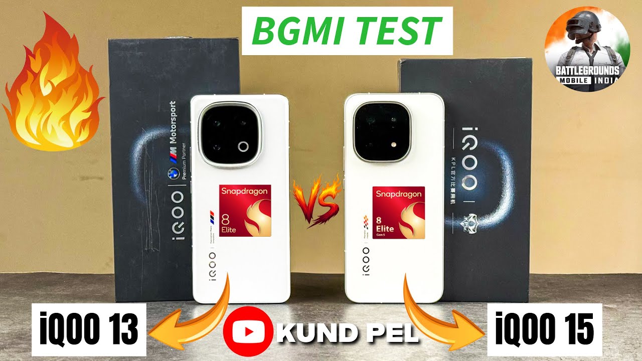 iQOO 15 vs iQOO 13 BGMI TEST - 120 FPS BGMI Test, Battery and Heating Test || Shocking😱