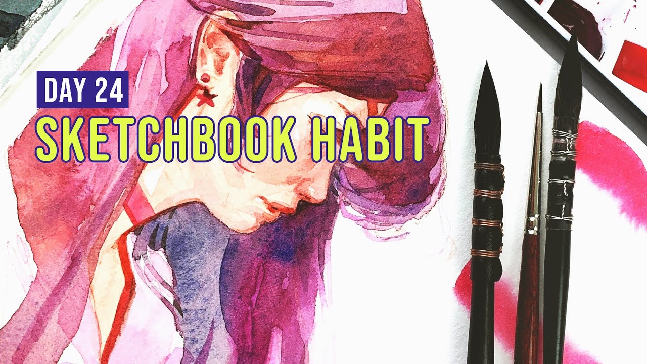 New Favorite Brush!? | Sketchbook Habit Day  24