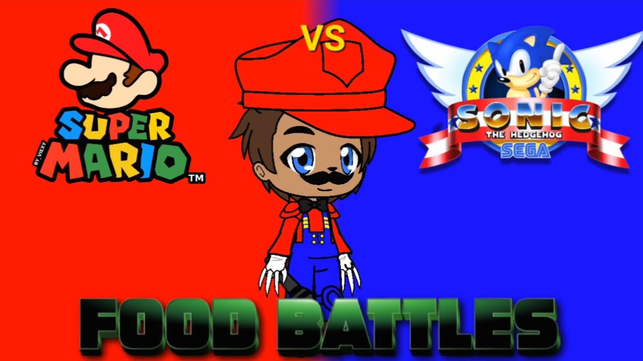 The Super Mario Squad Reacts to Mario vs Sonic Food Battles (full series)