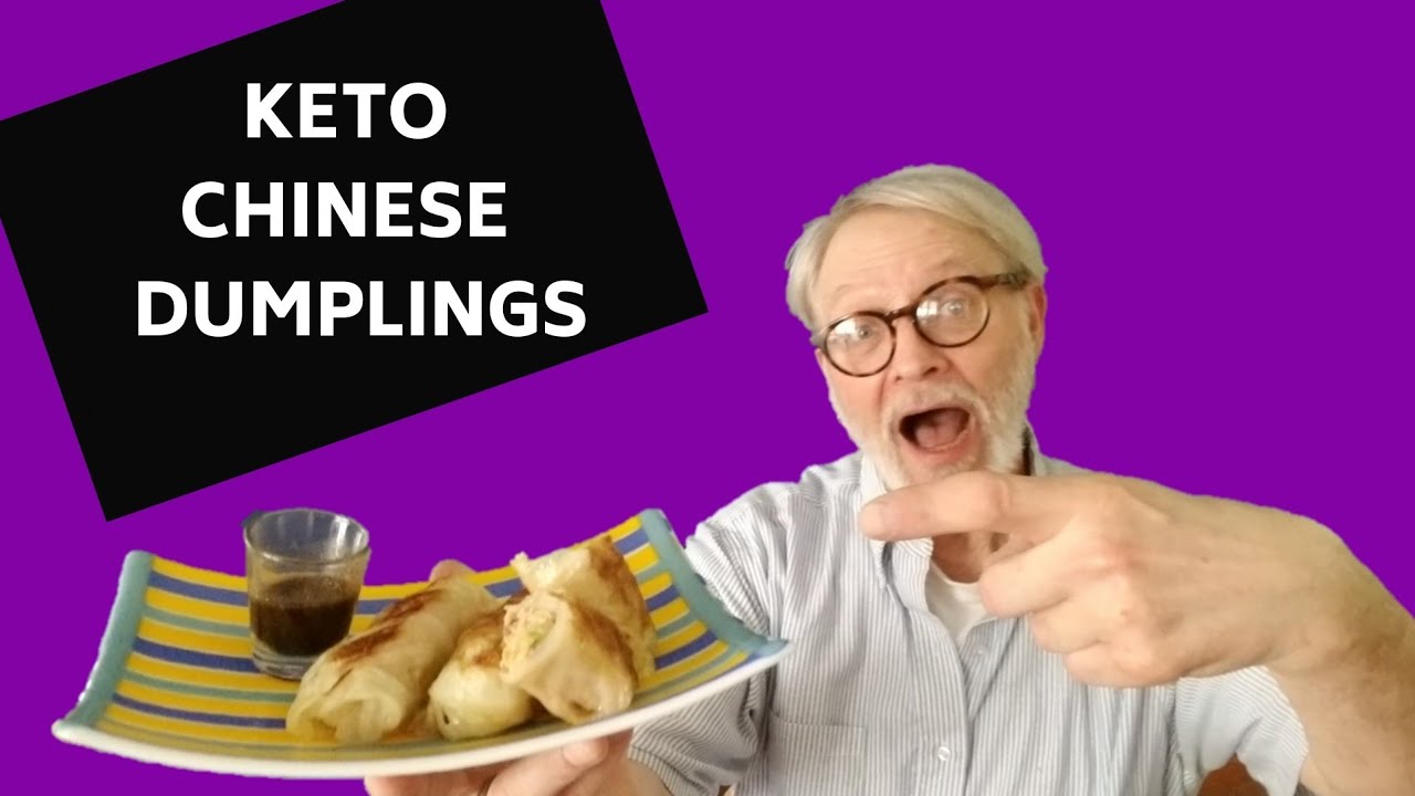 KETO CHINESE PAN-FRIED DUMPLINGS: KETO DIM SUM LOW CARB MOMOS with DIPPING SAUCE