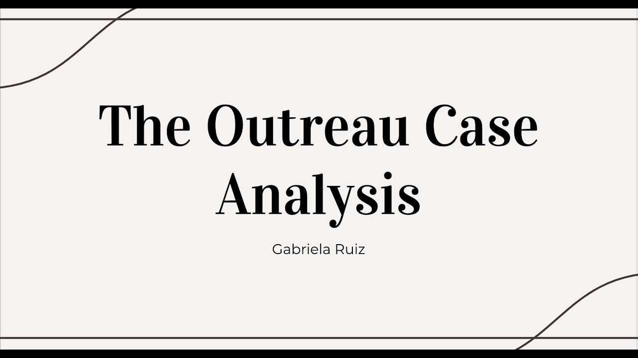 Outreau Case: Documentary Analysis